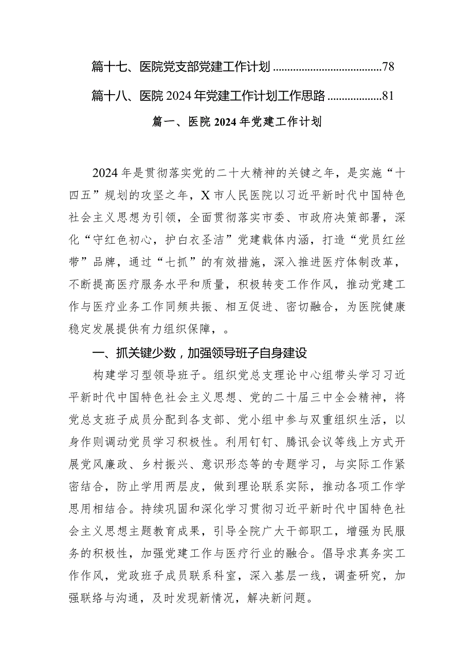 医院2024年党建工作计划(精选18篇合集).docx_第2页