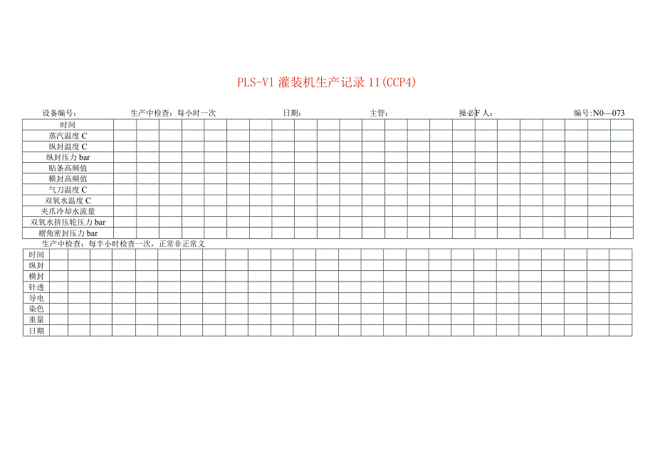 PLSV1灌装机生产记录Ⅱ（CCP4）模板.docx_第1页