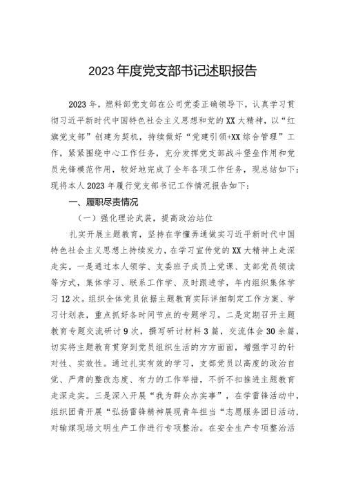 2023党支部书记述职报告(2).docx