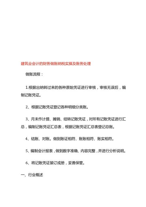 建筑业会计的财务做账纳税实操及账务处理.docx