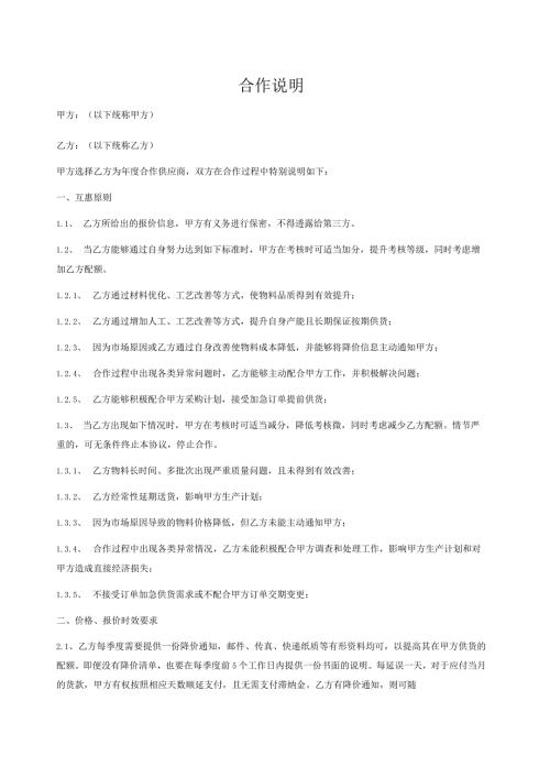 合作说明模板.docx