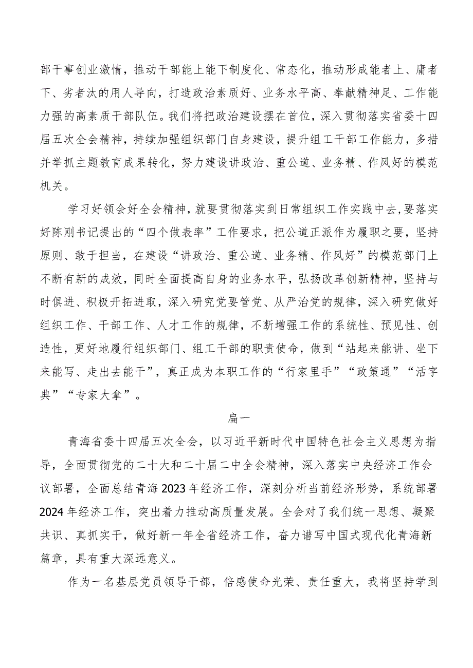 （七篇）青海省委十四五次全会精神的讲话提纲、心得.docx_第2页