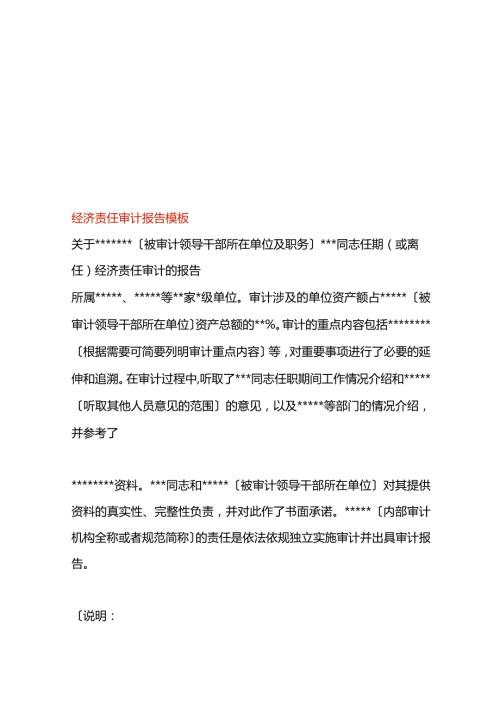 经济责任审计报告模板.docx