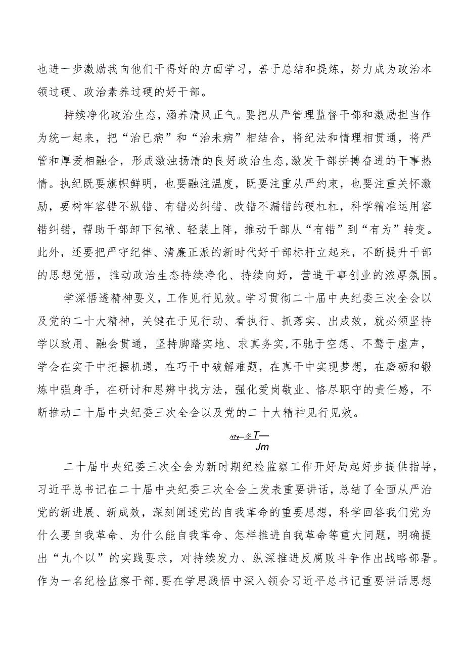 10篇汇编2024年“二十中央纪委三次全会精神”的讲话提纲.docx_第2页
