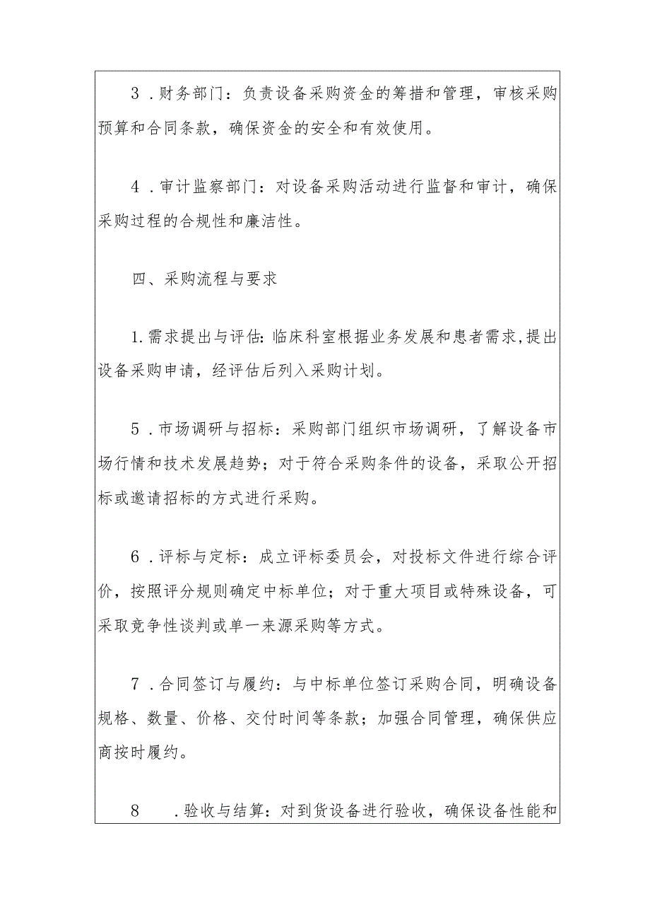 2024第一人民医院设备采购管理制度（最新版）(1).docx_第3页