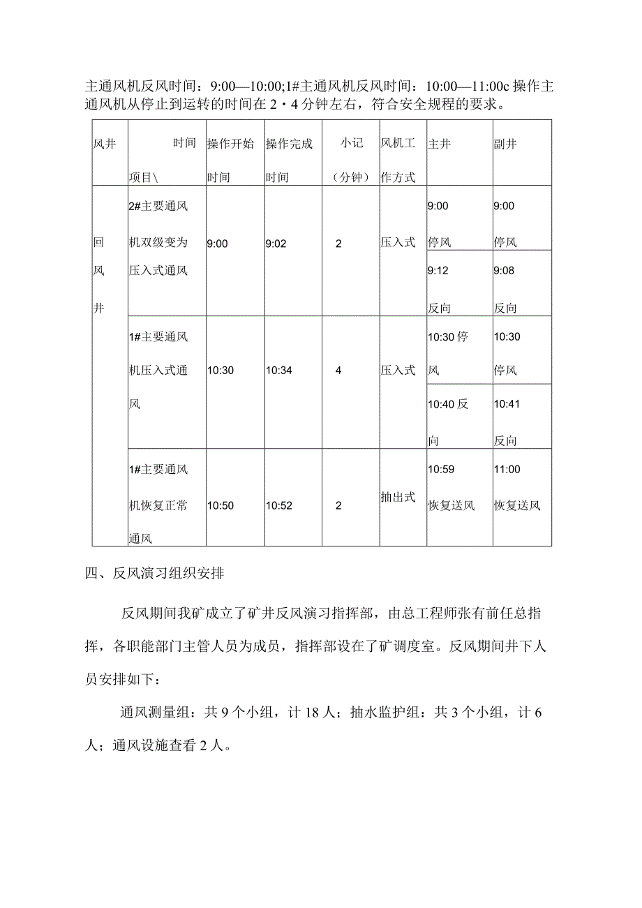 矿井反风演习总结报告.docx_第2页