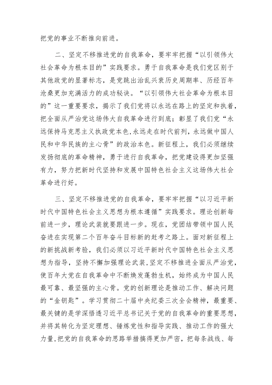 推进党的自我革命践行“九个以”要求专题党课讲稿3篇.docx_第3页