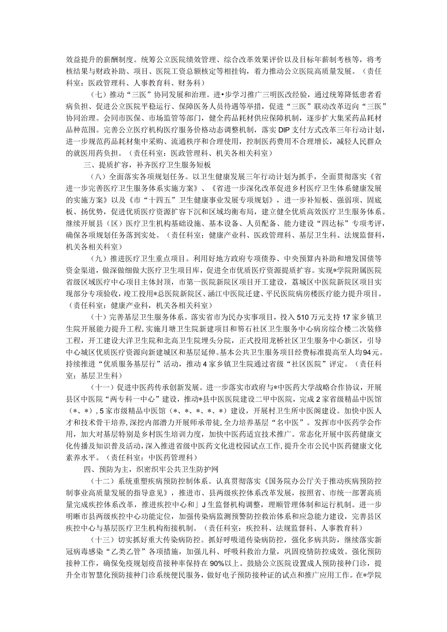2024年某市卫生健康工作要点.docx_第2页