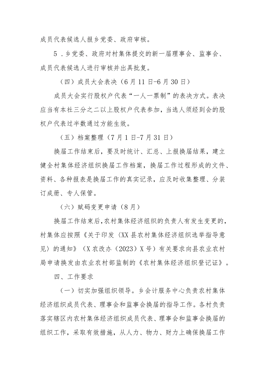 2023年XX乡农村集体经济组织换工作实施方案.docx_第3页