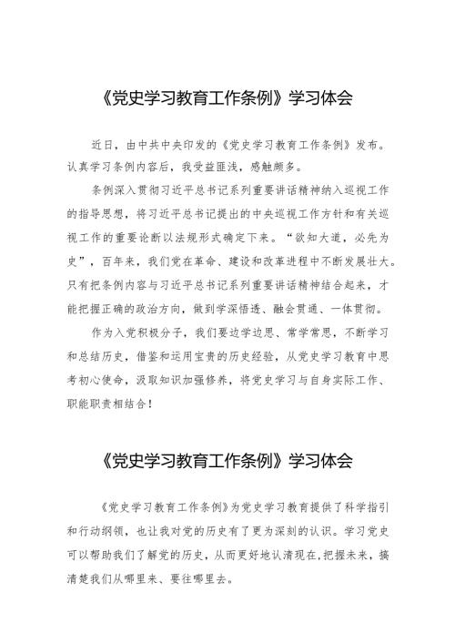 八篇2024年关于学习贯彻《党史学习教育工作条例》的心得体会.docx