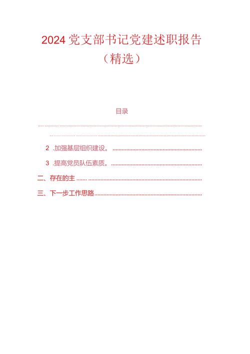 2024党支部书记党建述职报告（精选）.docx