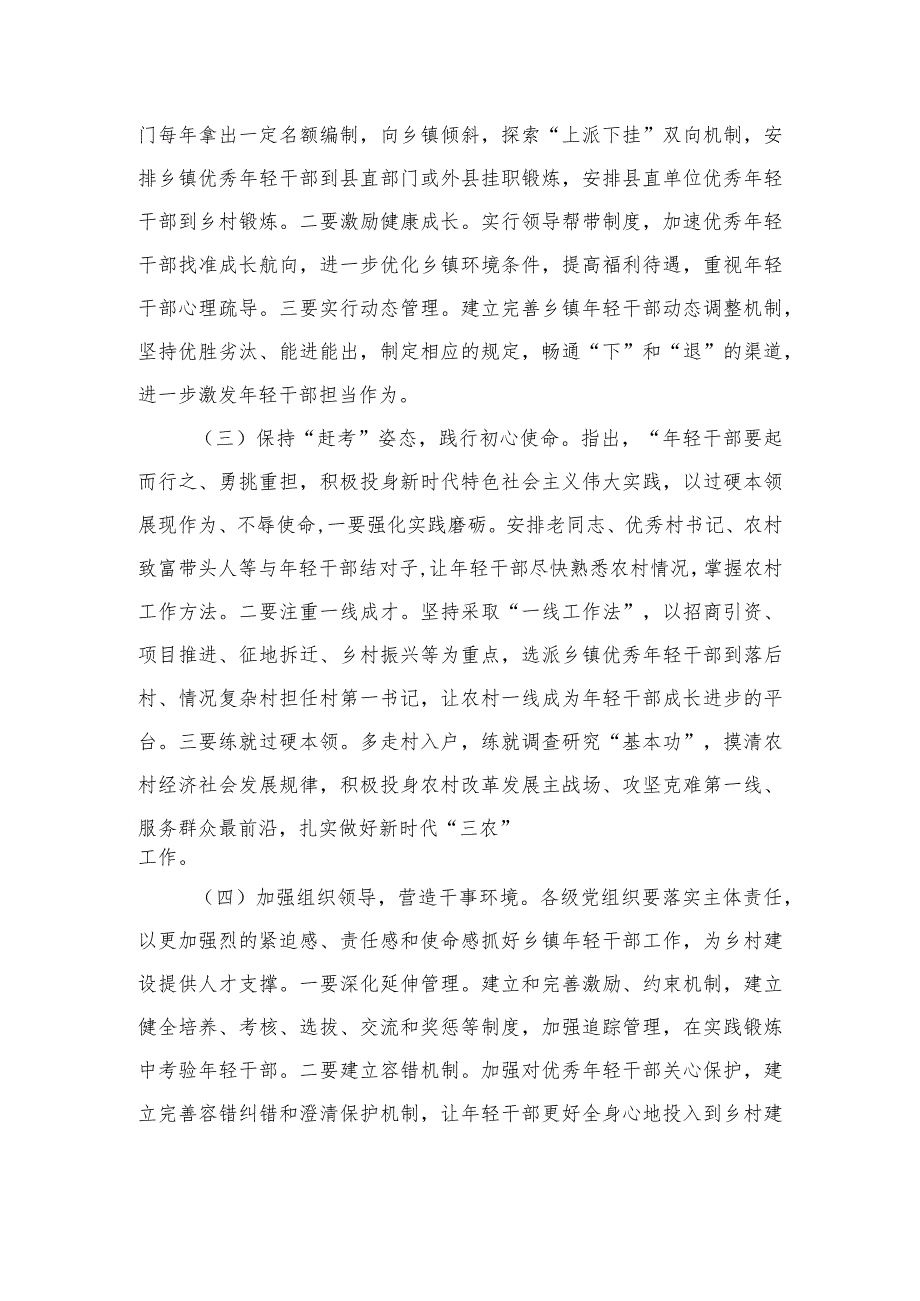 加强乡镇年轻干部队伍建设调研.docx_第3页