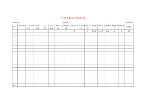 在建工程清查工作底稿明细表.docx