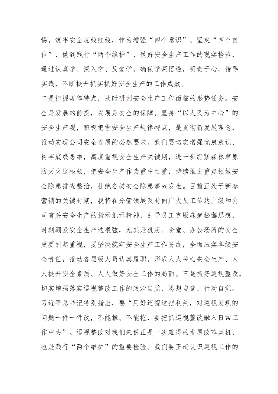 国企党委会学习研讨材料（关于安全生产、巡视整改）.docx_第2页