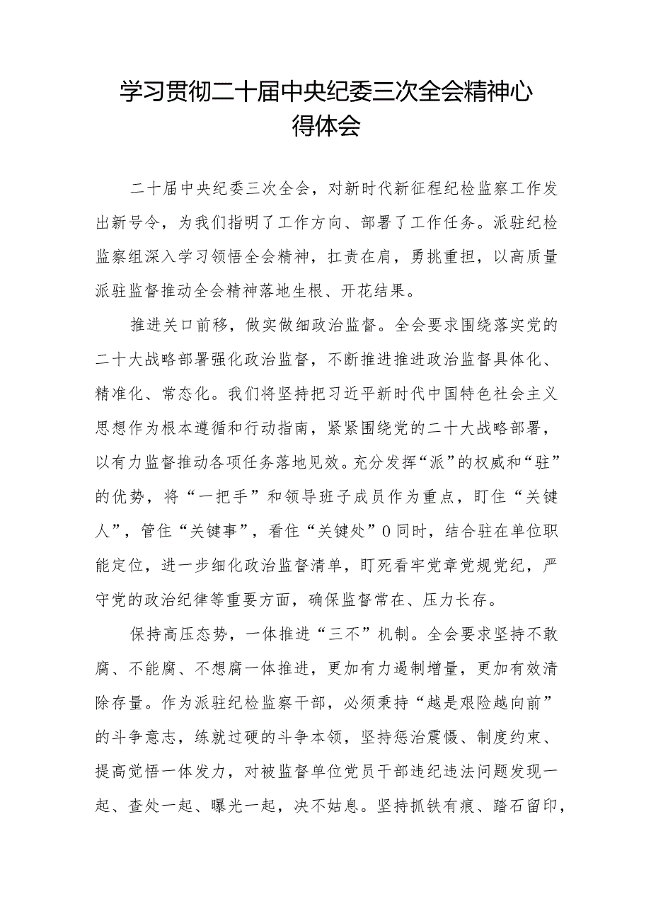 二十中央纪委三次全会心得体会(25篇).docx_第2页