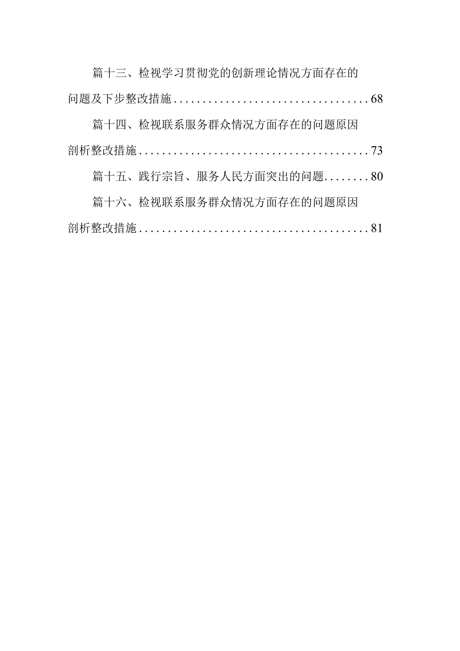 检视联系服务群众情况方面存在的问题原因剖析整改措施(精选16篇).docx_第2页