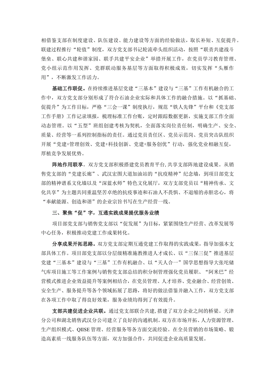 经验交流：支部共建聚合力 互助双赢促发展.docx_第2页