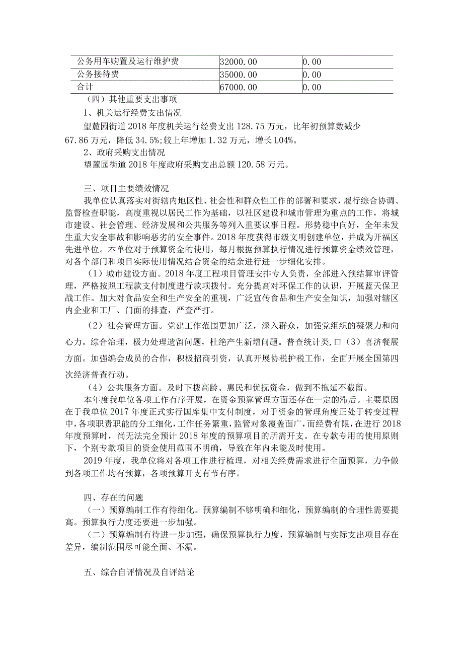长沙市开福区望麓园街道办事处部门整体支出绩效自评报告.docx_第3页