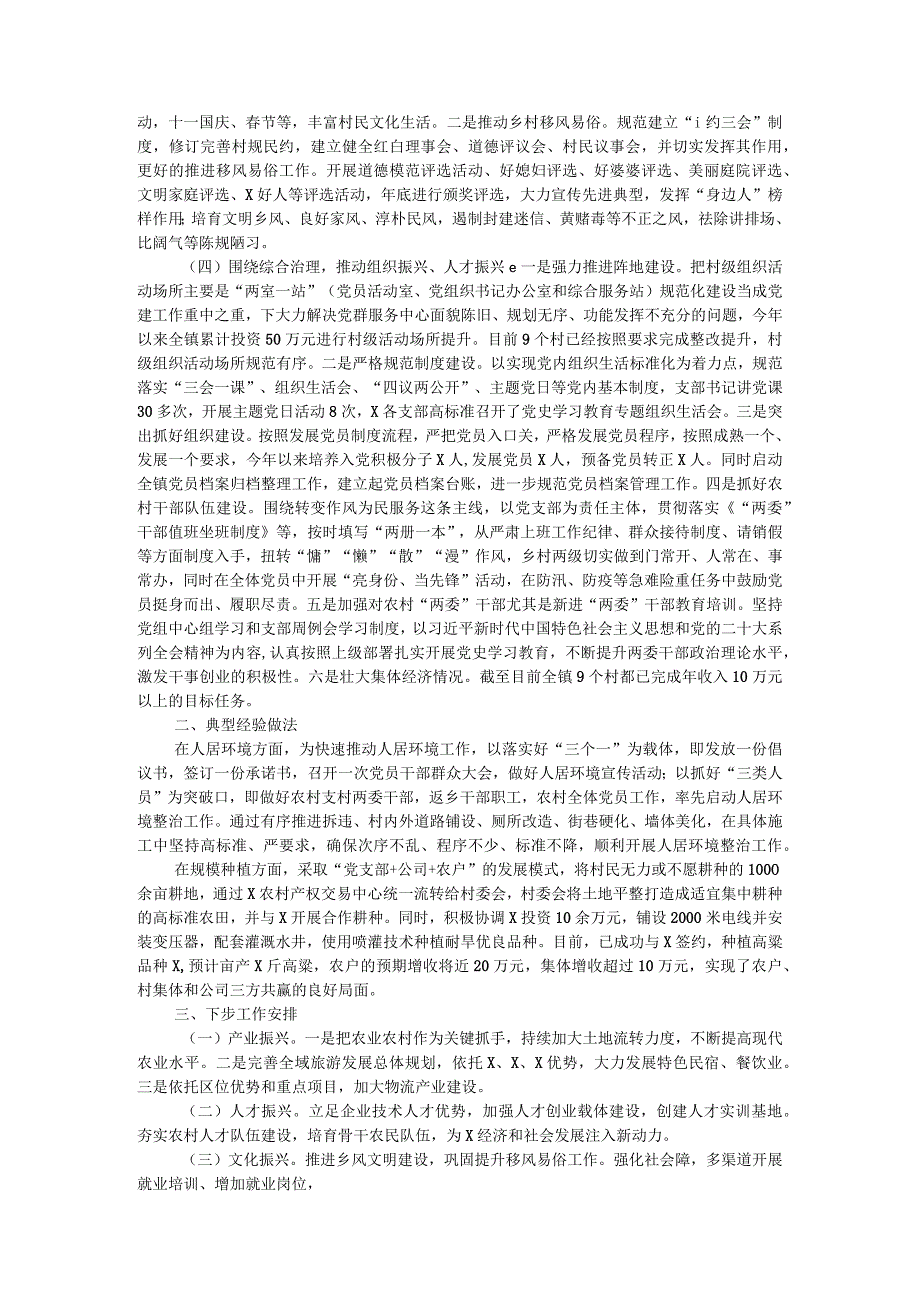 推进乡村振兴战略情况工作总结.docx_第2页