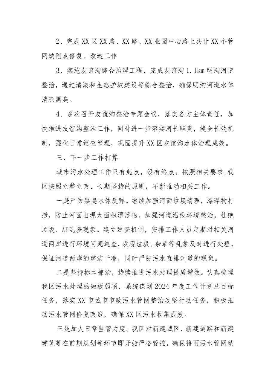 2023XX区城市污水处理工作总结.docx_第2页