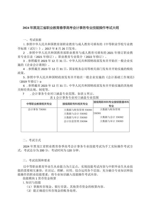 731会计事务专业技能操作考试大纲.docx