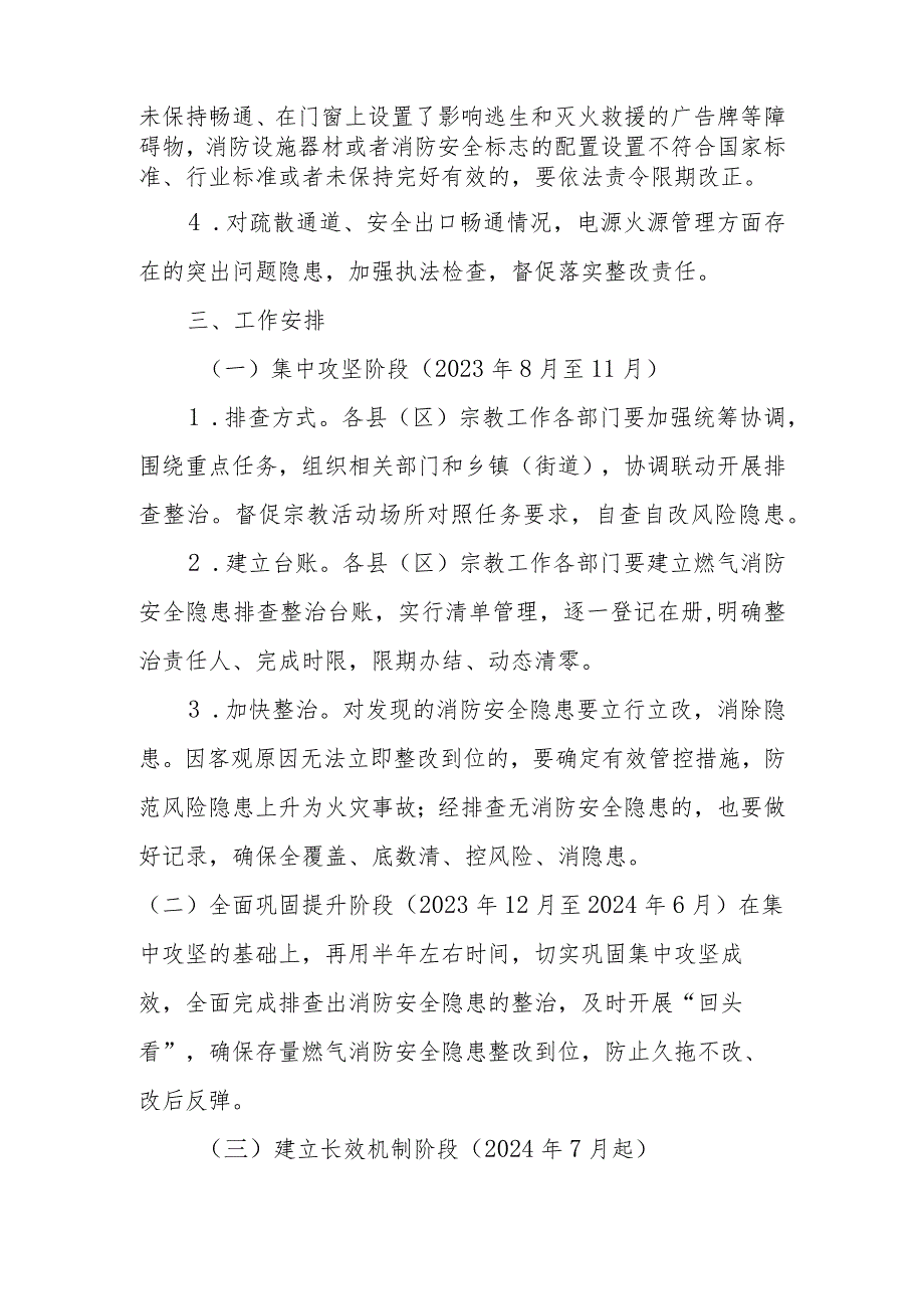 XX市宗教领域燃气消防安全专项整治工作实施方案.docx_第2页