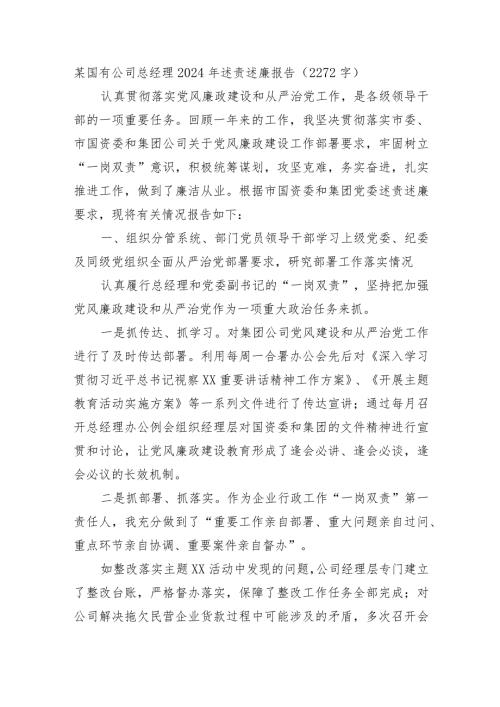 国企总经理2024年述责述廉报告.docx
