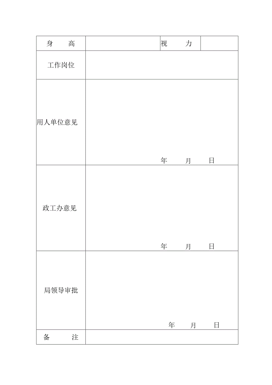 仁化县公安局招录治安队员报名登记表.docx_第2页