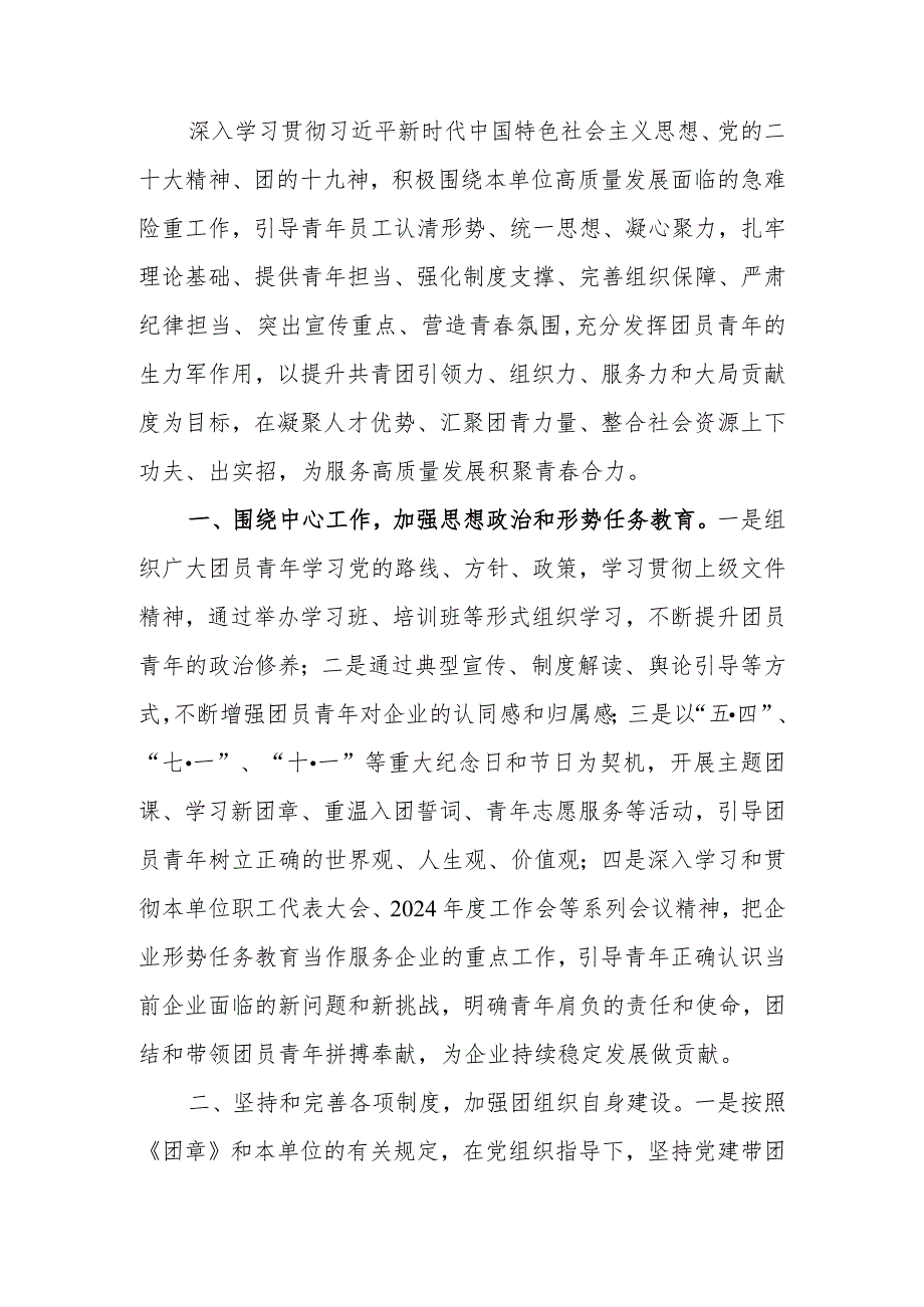 2024共青团工作计划（要点）.docx_第1页