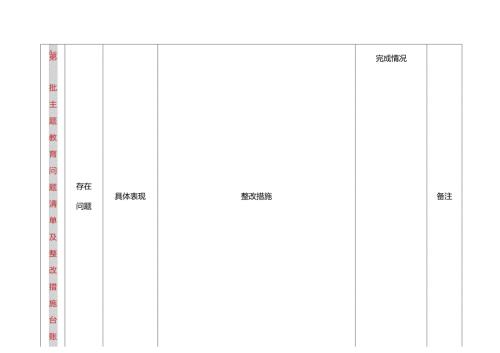 第二批主题教育问题清单及整改措施台账.docx