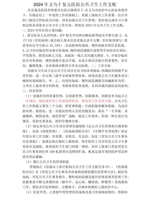 2024公共卫生科工作计划.docx