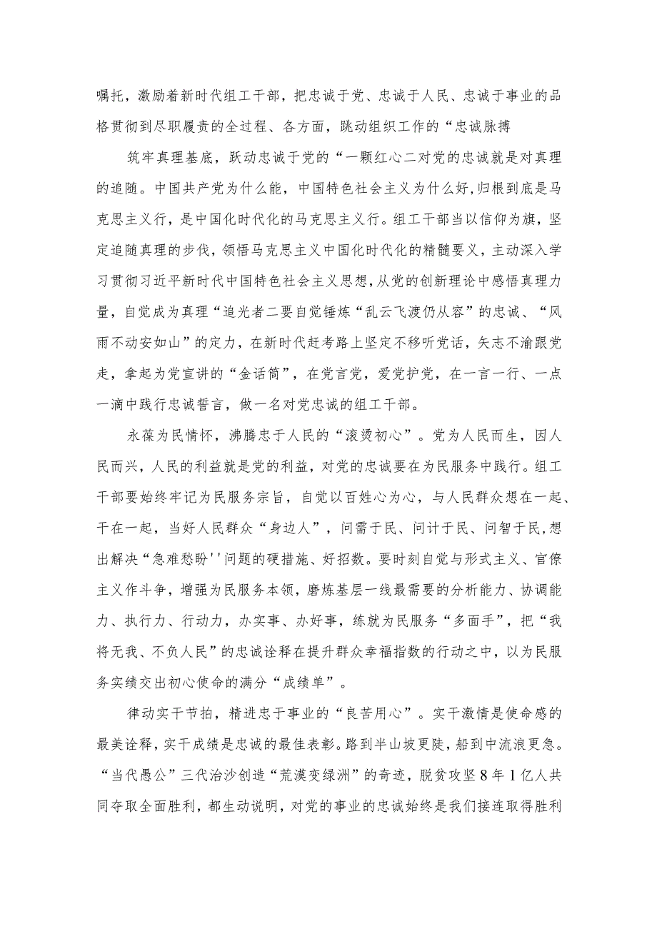 2023学习全国组织工作会议精神心得体会发言材料合集【16篇精选】供参考.docx_第3页