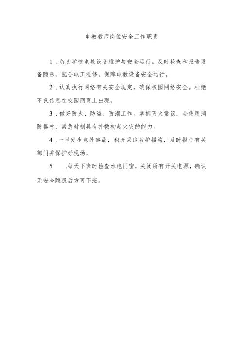 电教教师岗位安全工作职责.docx