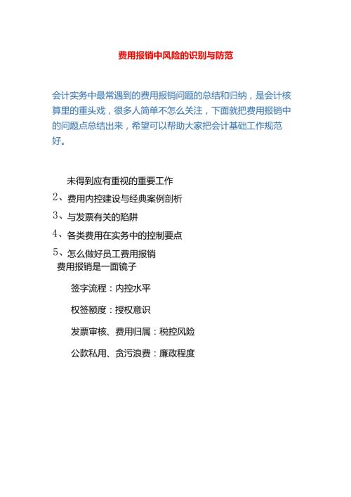 费用报销中风险的识别与防范.docx