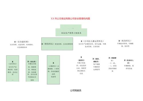 XX市公交客运有限公司安全管理机构图（2024年）.docx