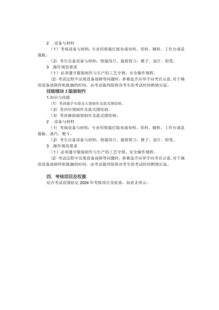 682服装类专业技能操作考试大纲.docx_第2页