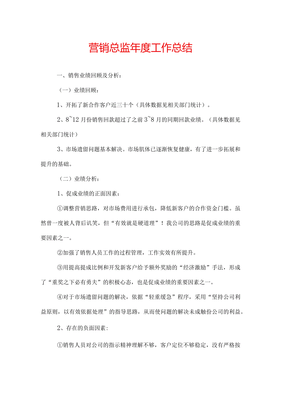 营销总监工作总结.docx_第1页