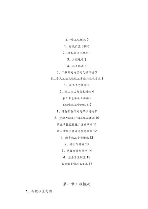 l抗拔桩工程施工组织设计方案中间风井(人工挖孔桩)改.docx