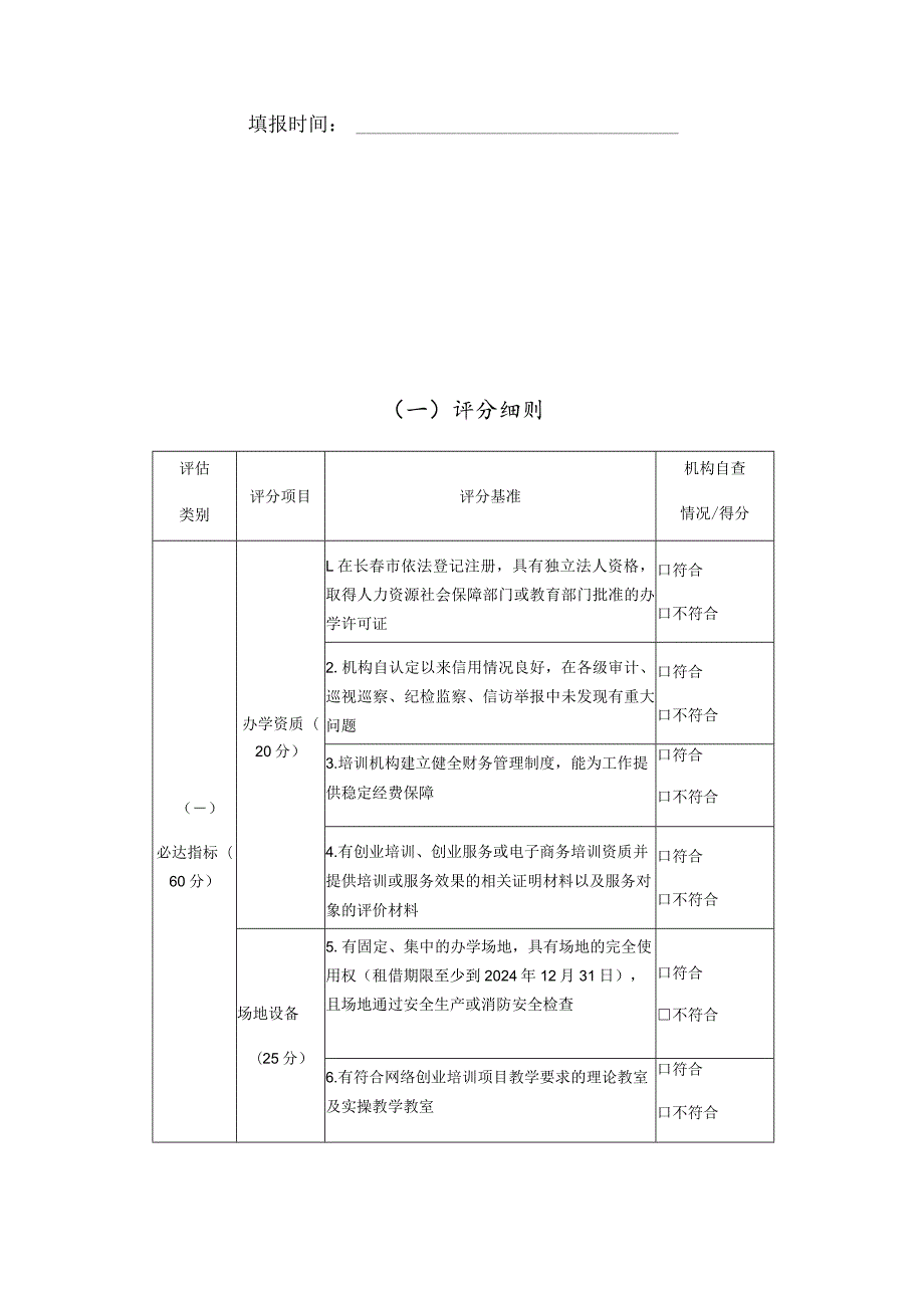长市网络创业培训定点机构复评评分表.docx_第3页