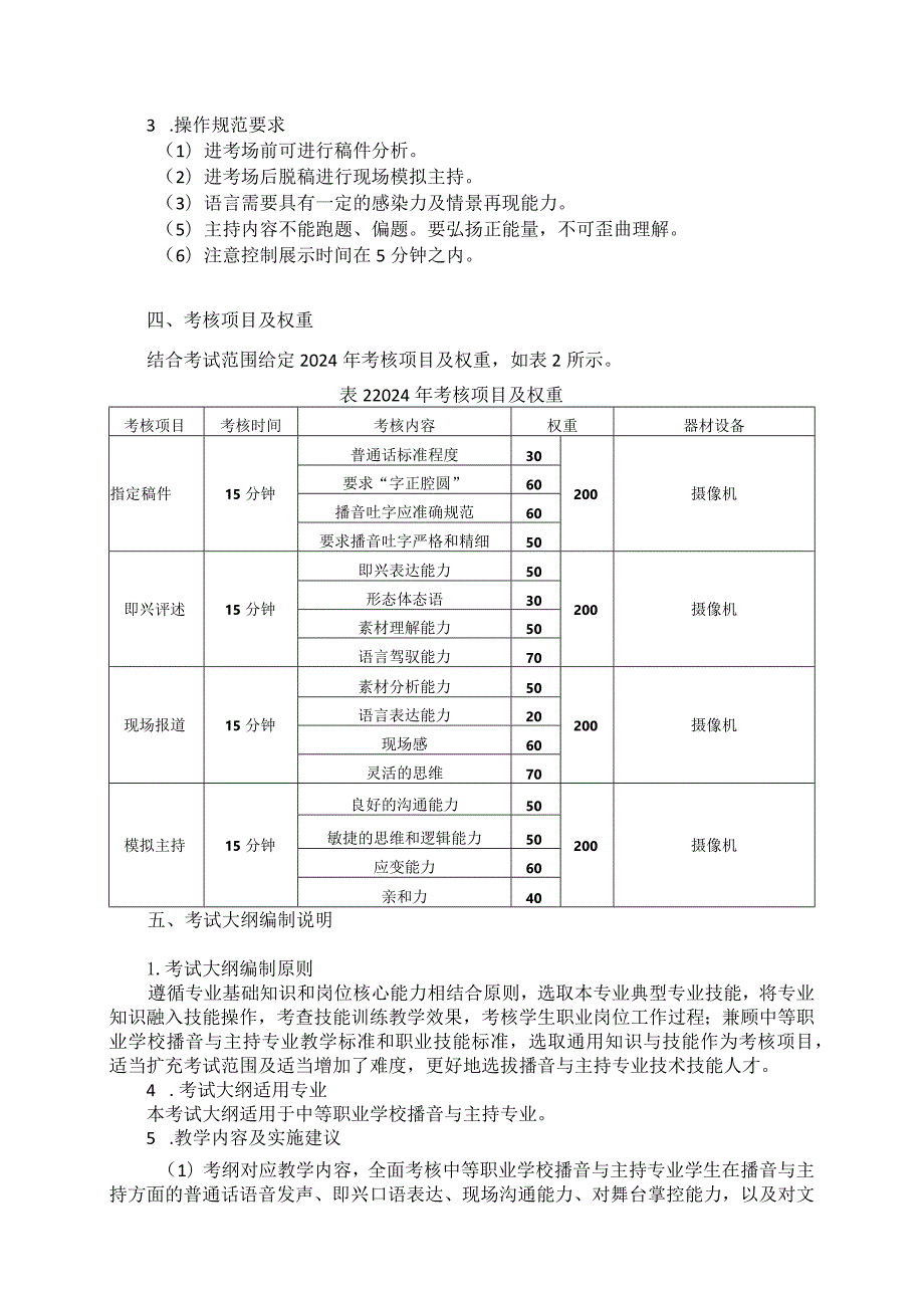 761播音与主持专业技能操作考试大纲.docx_第3页