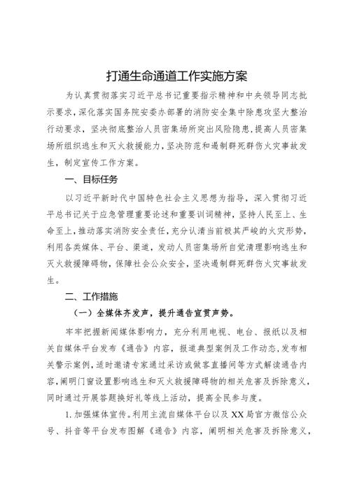 打通生命通道工作实施方案.docx