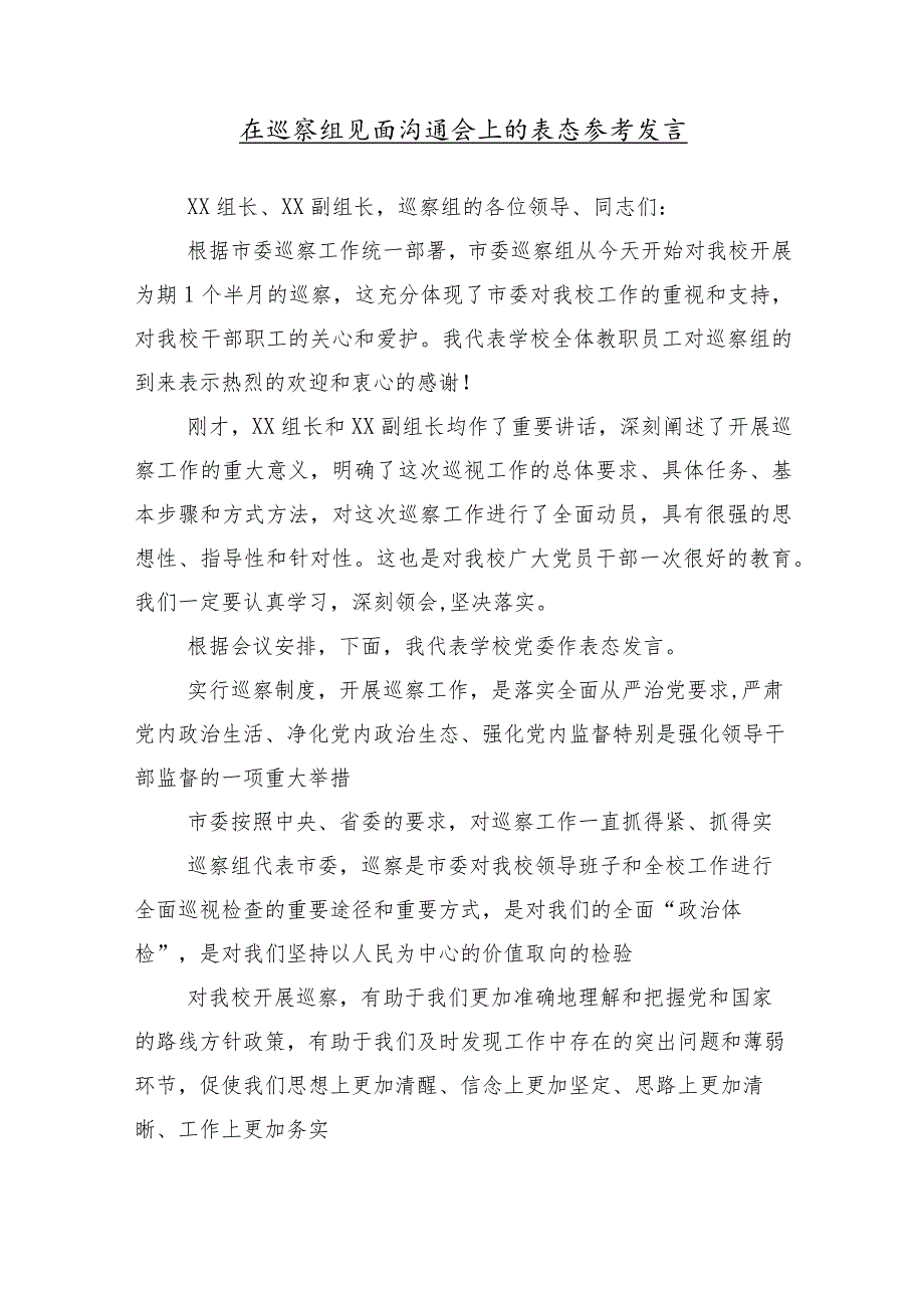 （10篇）2024有关巡视整改工作专题会上的学习研讨发言材料.docx_第2页