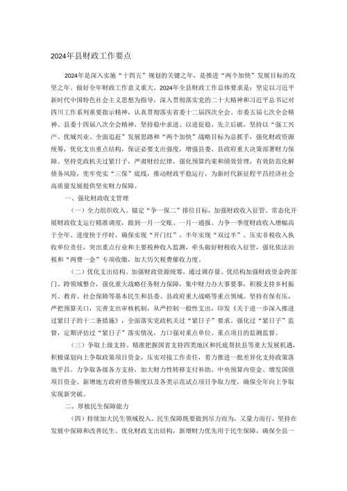 2024年县财政工作要点(1).docx