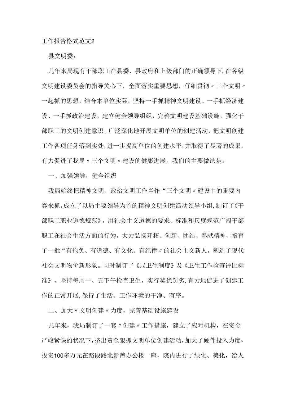 工作报告格式范文.docx_第3页