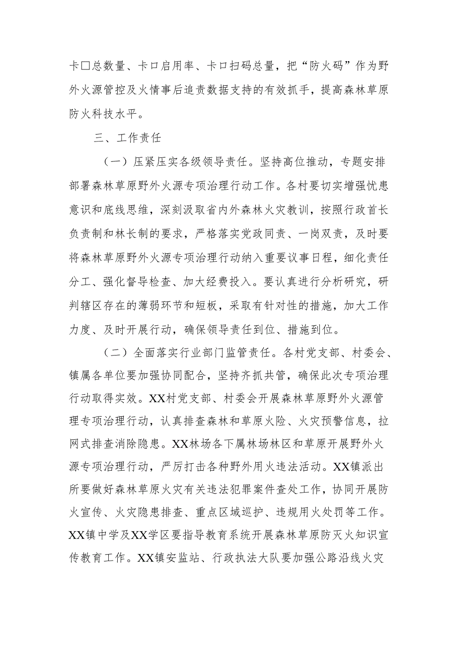 XX镇森林草原野外火源专项治理实施方案.docx_第3页