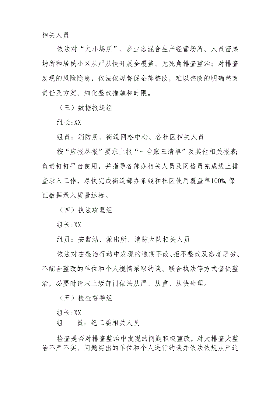 XX街道“奋战三十天,打好攻坚仗”消防安全集中除患攻坚大整治行动工作方案.docx_第3页