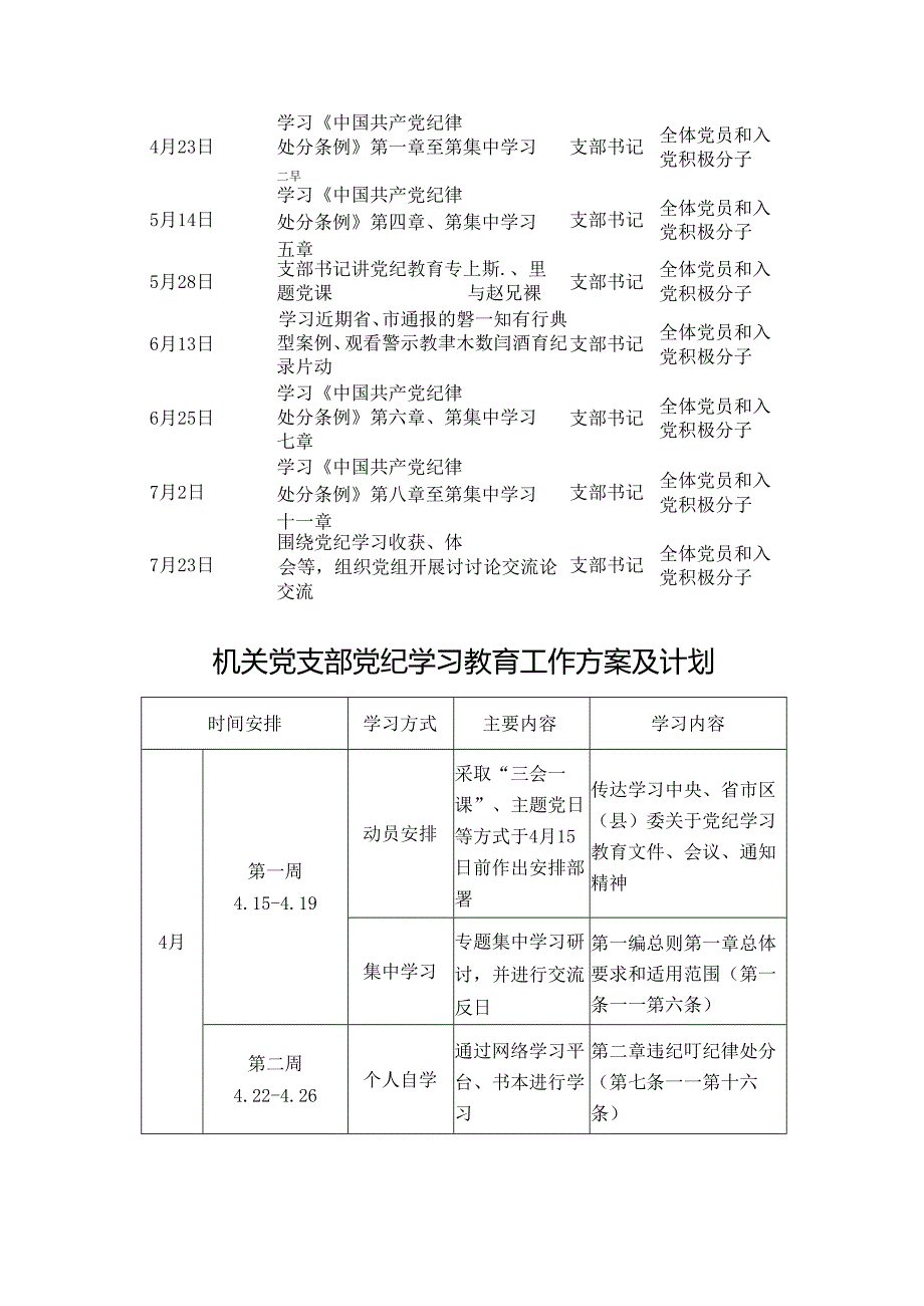 机关党支部党纪学习教育工作方案及计划二篇.docx_第3页