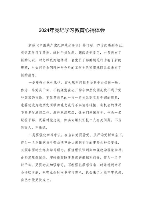 2024年党纪学习教育活动心得体会研讨发言材料十五篇.docx
