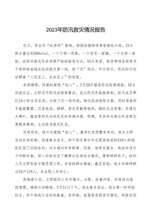 (24篇)2024年防汛救灾情况报告.docx
