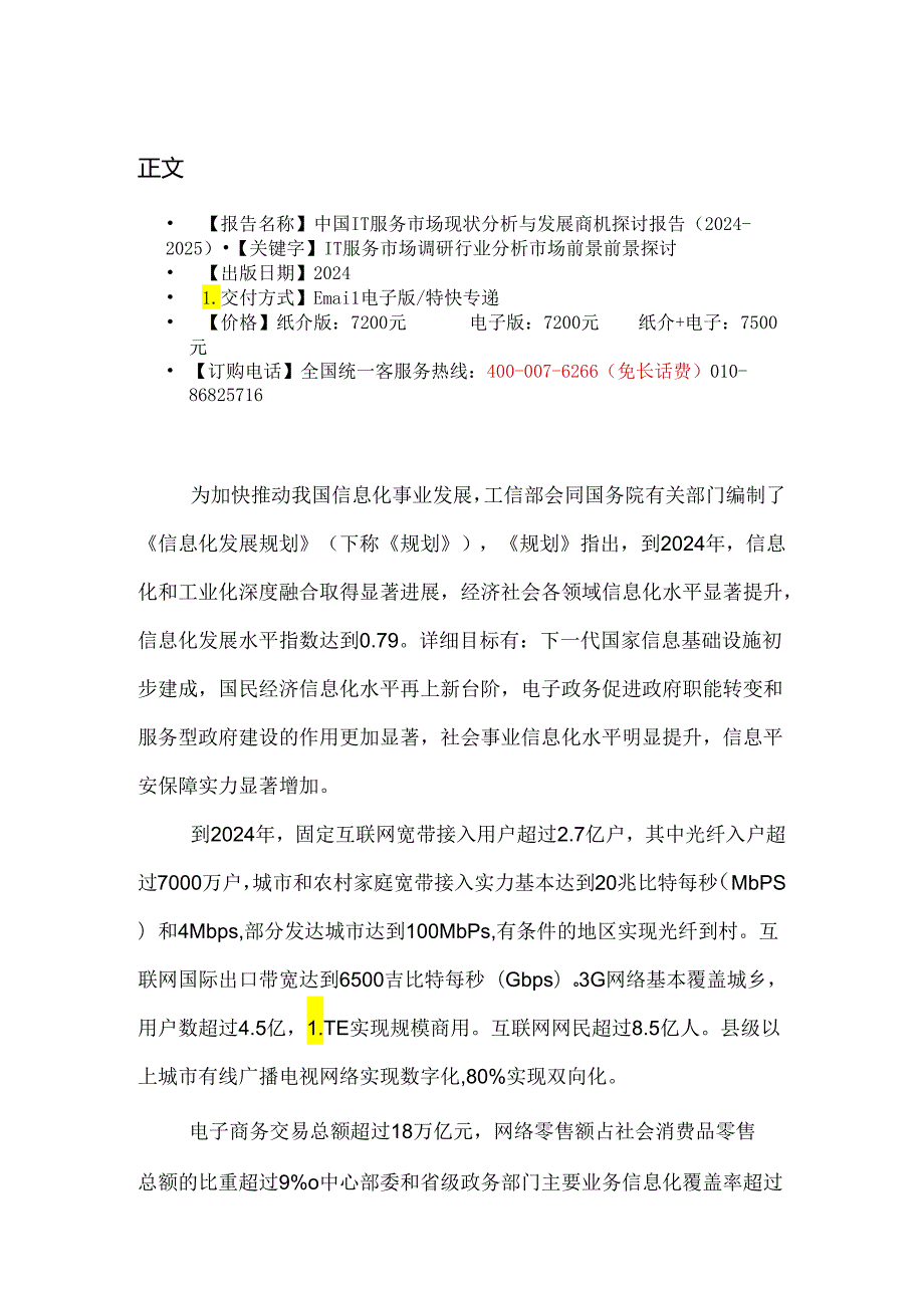 中国IT服务市场现状分析与发展商机研究报告(20242025).docx_第2页